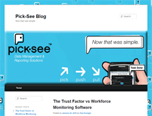 Tablet Screenshot of blog.pick-see.com
